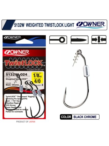 #5132W Owner Ofsetiniai pasunkinti su sriegiu Twistlock kabliukai