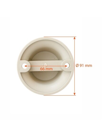 6 mm virvės fiksatorius Runos, pilkas 2