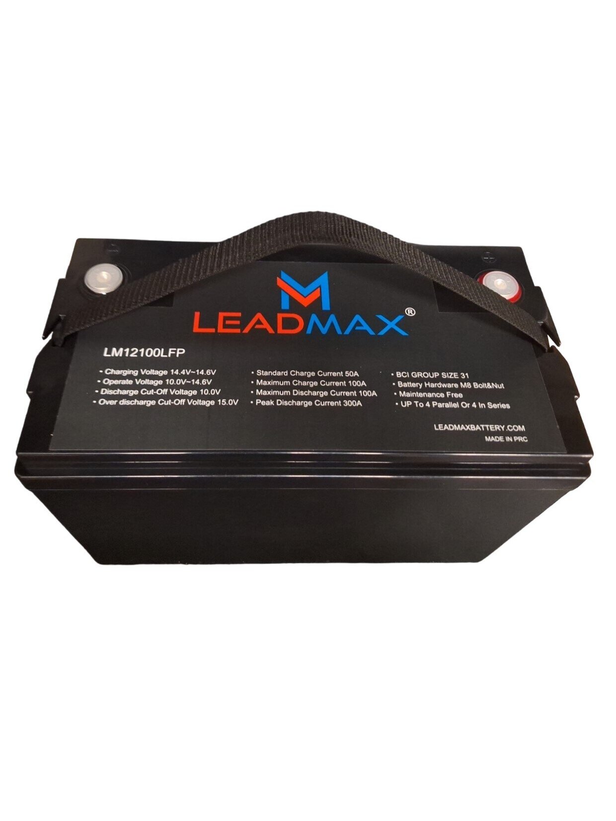 Akumuliatorius LeadMax LiFePO4 (12.8V, 100Ah) 3
