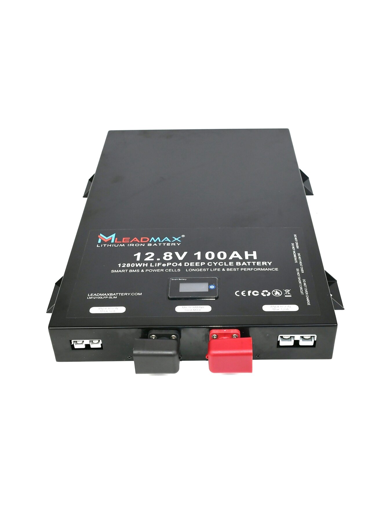 Akumuliatorius LeadMax Slimline LiFePO4 (12.8V, 100Ah) 2 Akumuliatorius LeadMax Slimline LiFePO4 (12.8V, 100Ah) 2