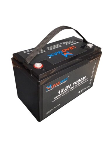 Akumuliatorius LeadMax LiFePO4 (12.8V, 100Ah) Akumuliatorius LeadMax LiFePO4 (12.8V, 100Ah)