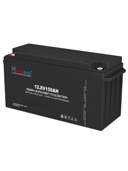Akumuliatorius LeadMax LiFePO4 (12.8V, 150Ah) Akumuliatorius LeadMax LiFePO4 (12.8V, 150Ah)