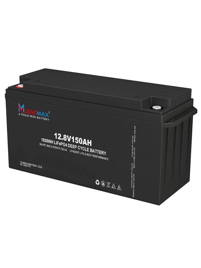 Akumuliatorius LeadMax LiFePO4 (12.8V, 150Ah) Akumuliatorius LeadMax LiFePO4 (12.8V, 150Ah)