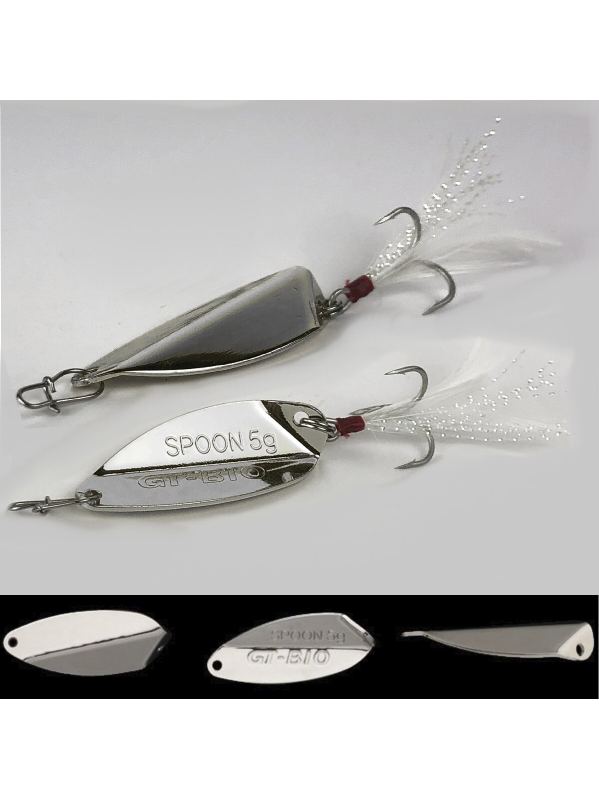 Blizgė Fractured Fish Utra Light /5g; 7,5g; 10g/ silver