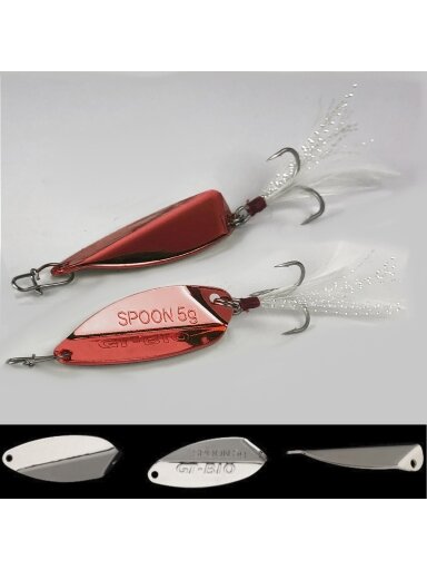 Blizgė Fractured Fish Utra Light /5g; 7,5g; 10g/ red
