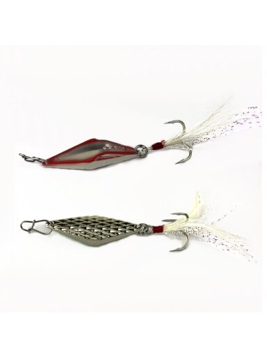 Blizgė-pilkeris GT-BIO Backbone 15g - 4,7cm silver+red