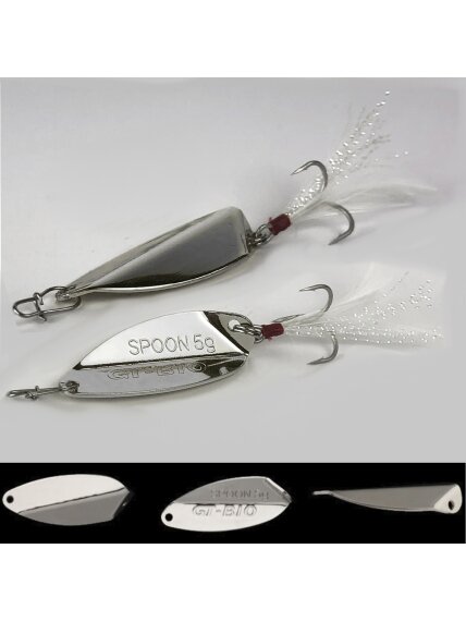 Blizgė Fractured Fish Utra Light /5g; 7,5g; 10g/ silver Blizgė Fractured Fish Utra Light /5g; 7,5g; 10g/ silver
