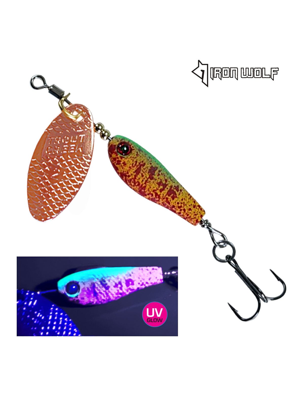 Body spinner Iron Wolf TROUT CREEK color P /4g; 6g/