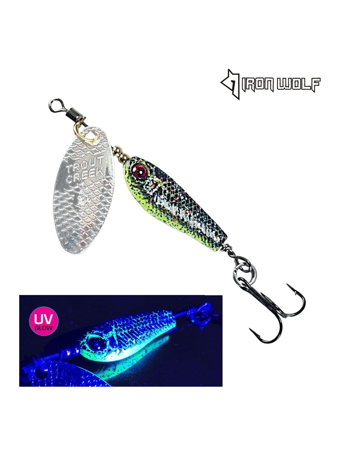 Body spinner Iron Wolf TROUT CREEK color R /4g; 6g/ Body spinner Iron Wolf TROUT CREEK color R /4g; 6g/