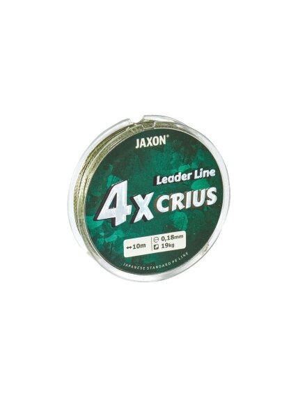 Fyderiniams pavadėliams pintas valas Jaxon 4xCRIUS sinking 1vnt x 10m Fyderiniams pavadėliams pintas valas Jaxon 4xCRIUS sinking 1vnt x 10m