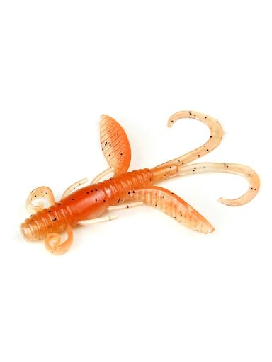 Iron Wolf "Crayfish" dvispalvis (oranžinė+perlamutrinė) 9cm 1vnt
