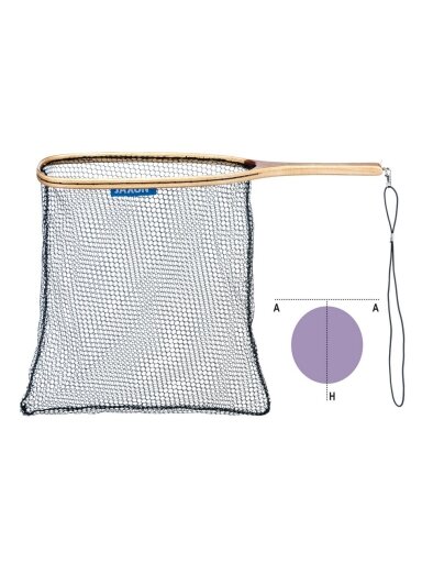 JAXON klasikinis graibštas upėtakiams 23/40cm 10mm