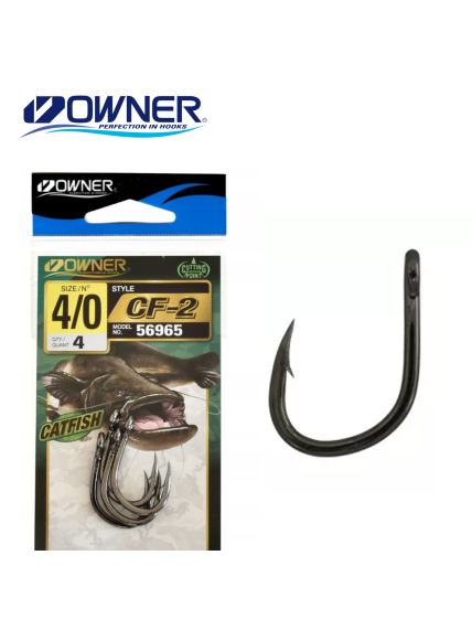 Kabliukai.,OWNER CATFISH CF-2.,1vnt. Kabliukai.,OWNER CATFISH CF-2.,1vnt.
