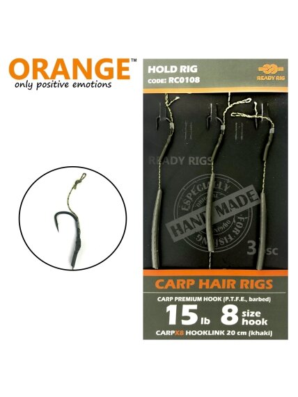 Karpinė sistema"Carp Hair Rigs" kabliukas Nr8, 20cm, 15lb, 3vnt Karpinė sistema"Carp Hair Rigs" kabliukas Nr8, 20cm, 15lb, 3vnt