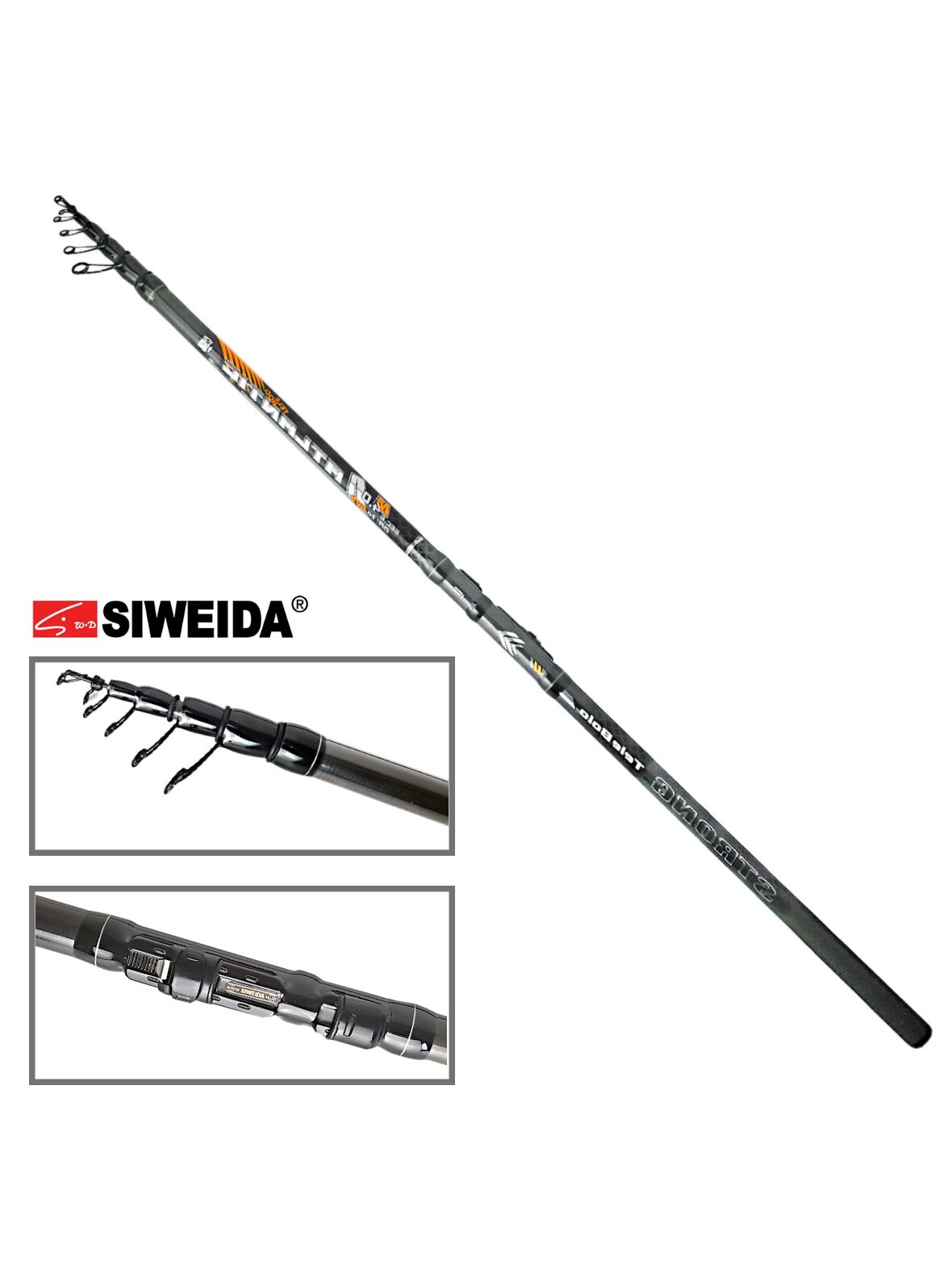 Meškerė Siweida ATLANTIC TELE BOLO trumpakotis /4,00m; 4,20m/ 80g