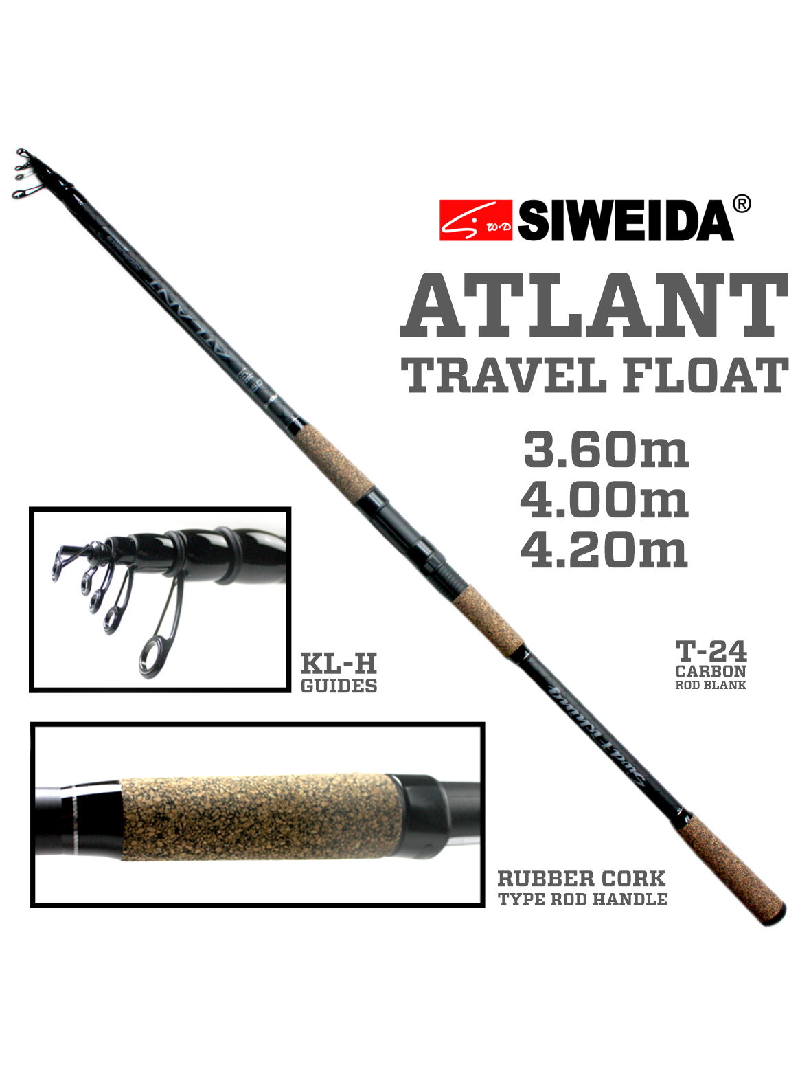 Meškerė Siweida ATLANT TRAVEL TELE FLOAT.,3.60m.,4.00m.,4.20m Meškerė Siweida ATLANT TRAVEL TELE FLOAT.,3.60m.,4.00m.,4.20m