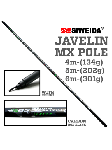 Meškerė Siweida JAVELIN MX POLE.,4m.,5m.,6m.,-35g