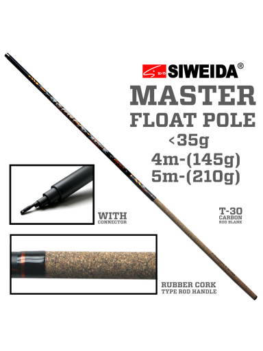 Meškerė Siweida MASTER FLOAT POLE.,4m.,5m.,-35g