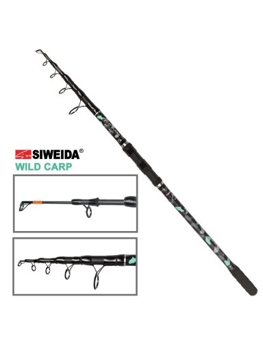 Meškerė Siweida WILD CARP TELE /3,60m; 3,90m/ 3,5LBS (12kg)