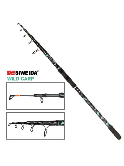 Meškerė Siweida WILD CARP TELE /3,60m; 3,90m/ 3,5LBS (12kg) Meškerė Siweida WILD CARP TELE /3,60m; 3,90m/ 3,5LBS (12kg)