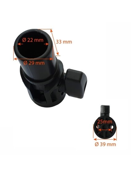 Oceansouth laivo aksesuarų tvirtinimo detalė Universal Mount Thumb Screw 1 Oceansouth laivo aksesuarų tvirtinimo detalė Universal Mount Thumb Screw 1