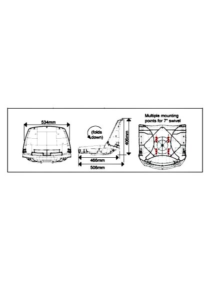 Oceansouth sėdynė FISHERMAN su daliniu paminkštinimu blue/white 1