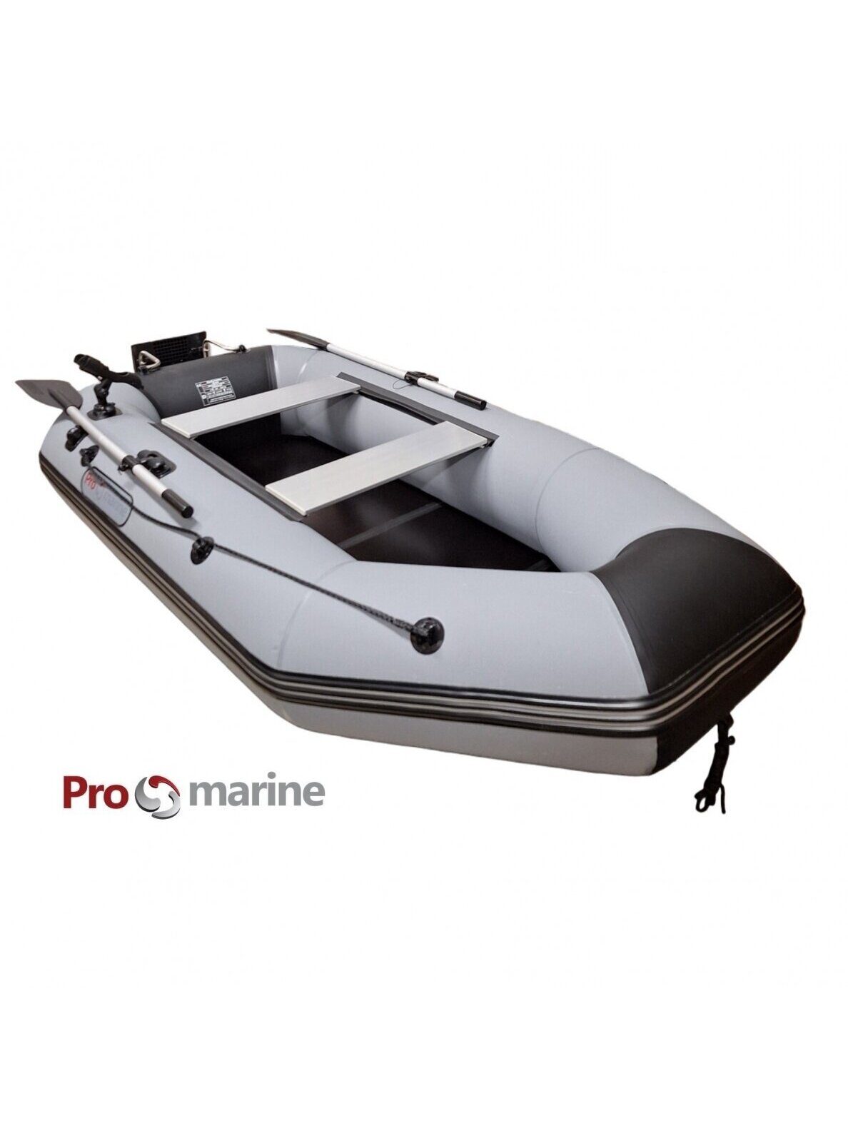 Pripučiama PVC Valtis ProMarine IBP265 Airdeck (265cm, pripučiamas dugnas, transas, spalva: T. pilka) 1 Pripučiama PVC Valtis ProMarine IBP265 Airdeck (265cm, pripučiamas dugnas, transas, spalva: T. pilka) 1