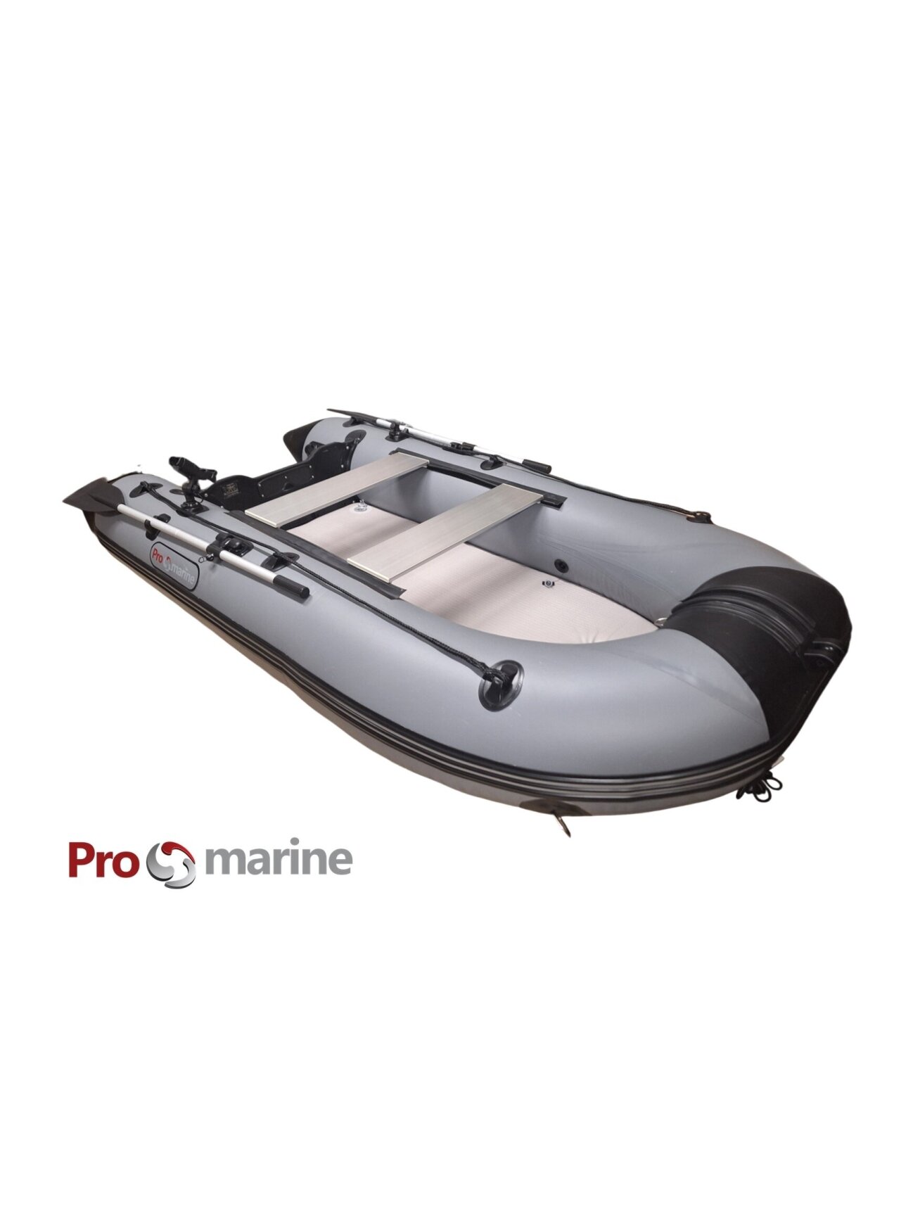 Pripučiama PVC Valtis ProMarine AD300 ( 300cm, dugnas Airdeck, spalva: T. pilka) 2 Pripučiama PVC Valtis ProMarine AD300 ( 300cm, dugnas Airdeck, spalva: T. pilka) 2