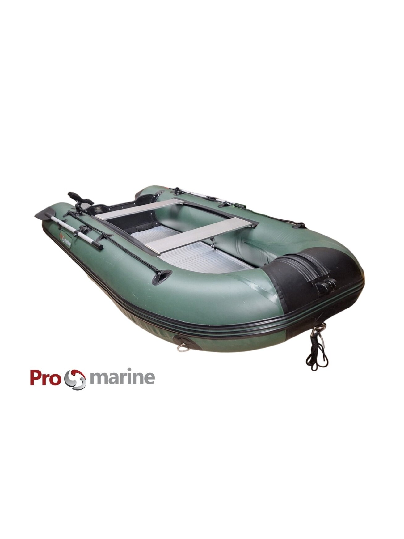 Pripučiama PVC Valtis ProMarine AL330 ( 330cm, dugnas Aliuminio, spalva: žalia) 1 Pripučiama PVC Valtis ProMarine AL330 ( 330cm, dugnas Aliuminio, spalva: žalia) 1