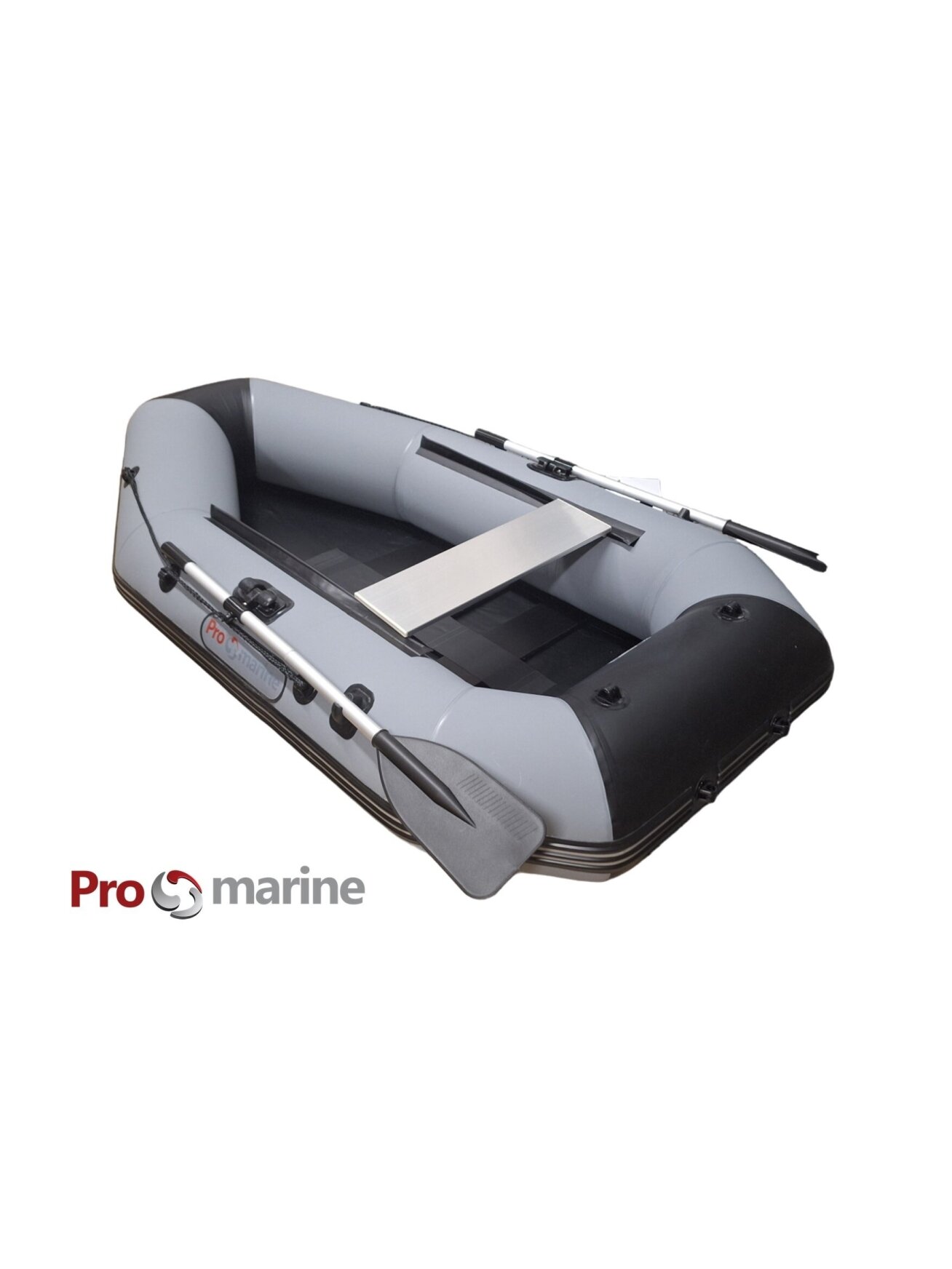 Pripučiama PVC Valtis ProMarine IBP230 (dugnas lentučių, spalva: T. pilka) Pripučiama PVC Valtis ProMarine IBP230 (dugnas lentučių, spalva: T. pilka)