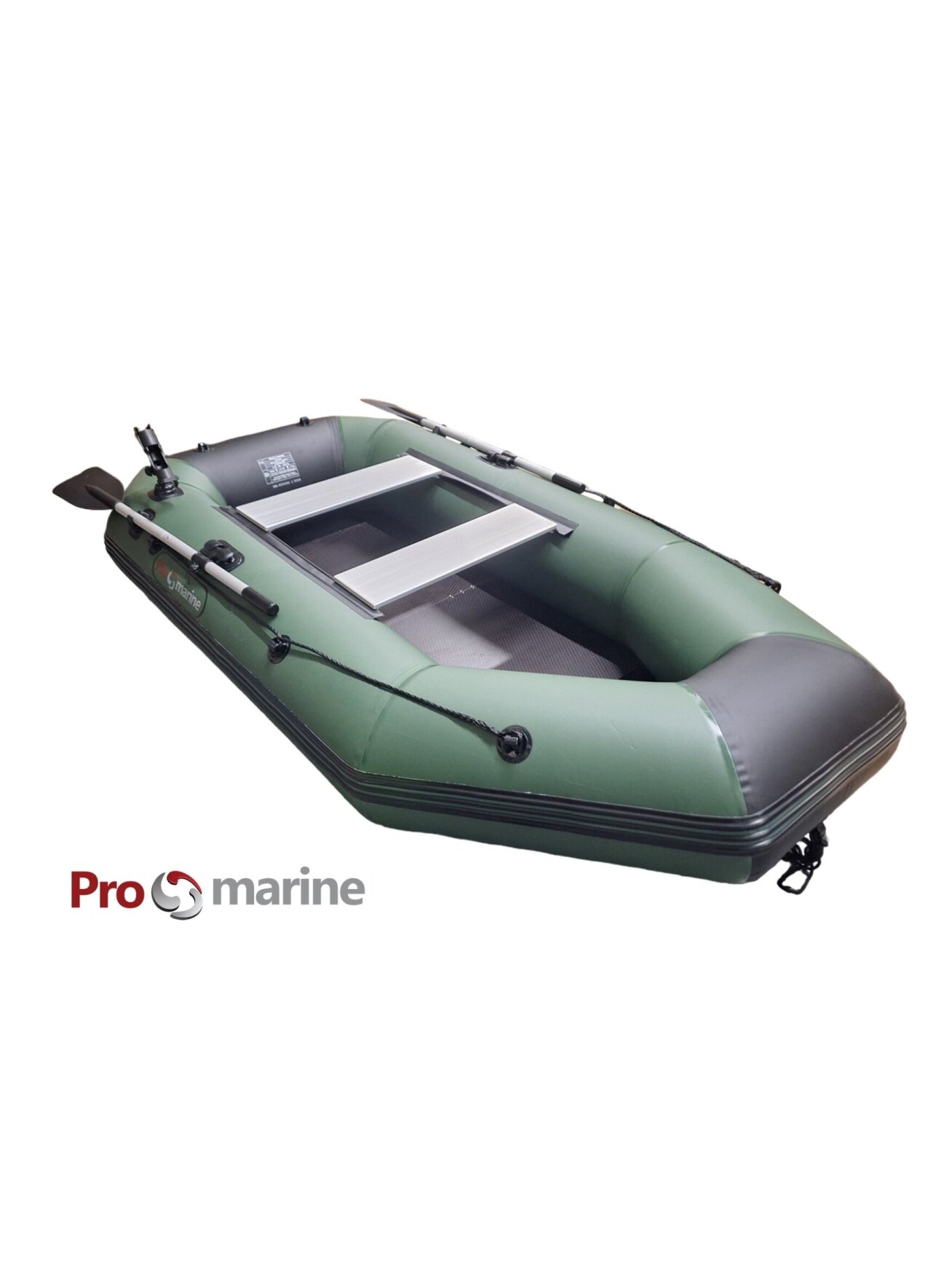 Pripučiama PVC Valtis ProMarine IBP265 ( 265cm, dugnas knyga, spalva: Žalia) 2 Pripučiama PVC Valtis ProMarine IBP265 ( 265cm, dugnas knyga, spalva: Žalia) 2