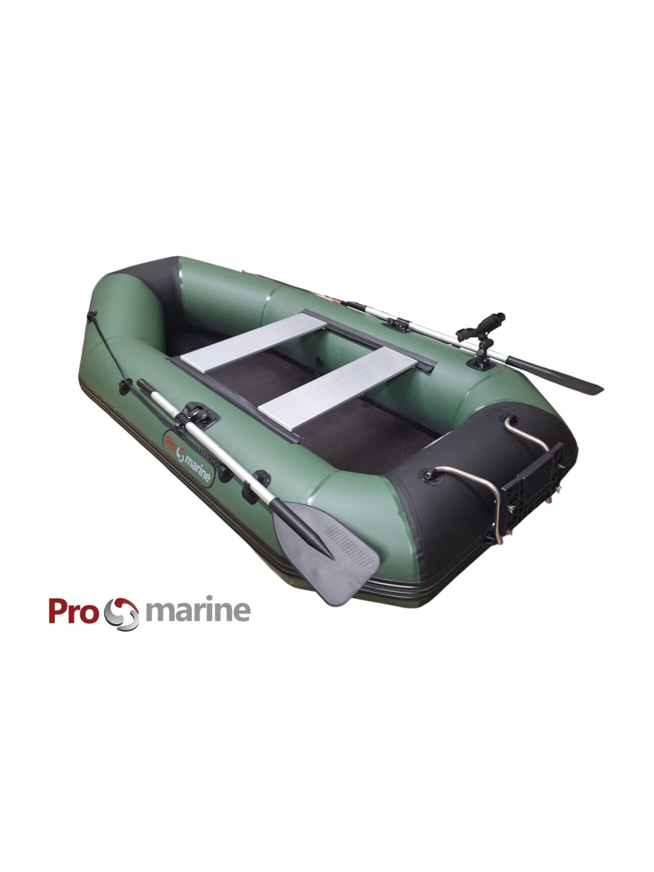 Pripučiama PVC Valtis ProMarine IBP300 ( 300cm, dugnas knyga, transas, spalva: Žalia) Pripučiama PVC Valtis ProMarine IBP300 ( 300cm, dugnas knyga, transas, spalva: Žalia)