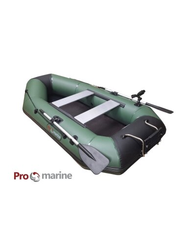 Pripučiama PVC Valtis ProMarine IBP300 ( 300cm, dugnas knyga, transas, spalva: Žalia)