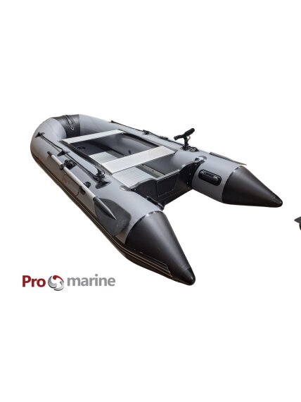 Pripučiama PVC Valtis ProMarine AL330 (330cm, dugnas Aliuminio, spalva: T. pilka) Pripučiama PVC Valtis ProMarine AL330 (330cm, dugnas Aliuminio, spalva: T. pilka)