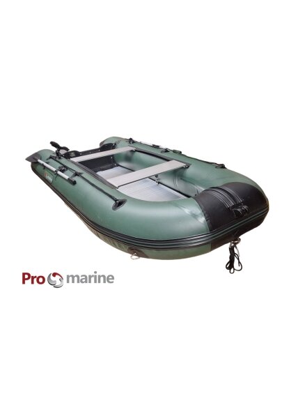 Pripučiama PVC Valtis ProMarine AL330 ( 330cm, dugnas Aliuminio, spalva: žalia) 1 Pripučiama PVC Valtis ProMarine AL330 ( 330cm, dugnas Aliuminio, spalva: žalia) 1