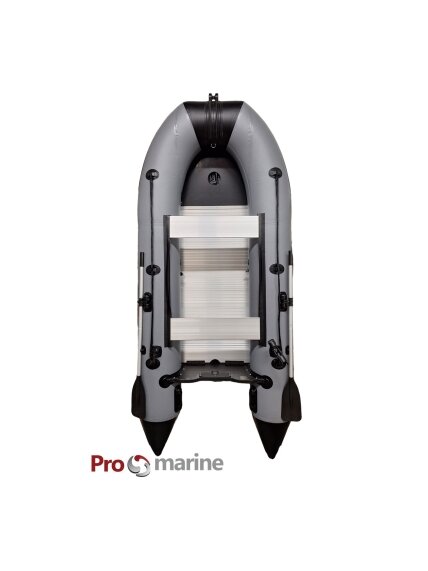 Pripučiama PVC Valtis ProMarine AL380 (380cm, dugnas Aliuminio, spalva: T. pilka) 1