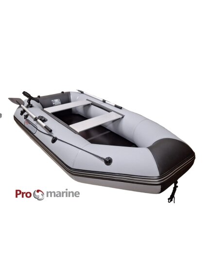 Pripučiama PVC Valtis ProMarine IBP300 ( 300cm, dugnas knyga, spalva: T. pilka) 1 Pripučiama PVC Valtis ProMarine IBP300 ( 300cm, dugnas knyga, spalva: T. pilka) 1