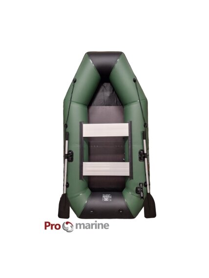 Pripučiama PVC Valtis ProMarine IBP300 ( 300cm, dugnas knyga, spalva: Žalia) 2 Pripučiama PVC Valtis ProMarine IBP300 ( 300cm, dugnas knyga, spalva: Žalia) 2