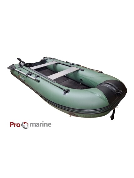 Pripučiama PVC Valtis ProMarine SL275 ( 275cm, dugnas knyga, spalva: žalia) 2 Pripučiama PVC Valtis ProMarine SL275 ( 275cm, dugnas knyga, spalva: žalia) 2