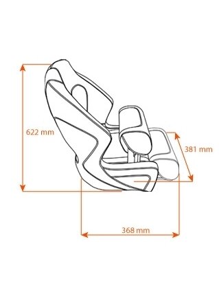Runos sėdynė DELUXE SPORT FLIP-UP 3