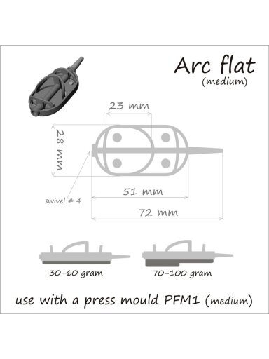 Šėrykla Method Arc Flat / 1vnt.