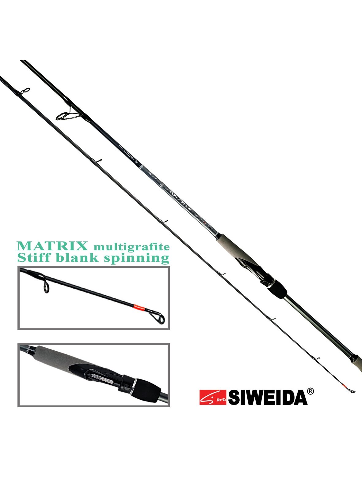 Siweida MATRIX multigrafite spiningas /2,10m; 2,28m; 2,40m; 2,65m/ 5-25g