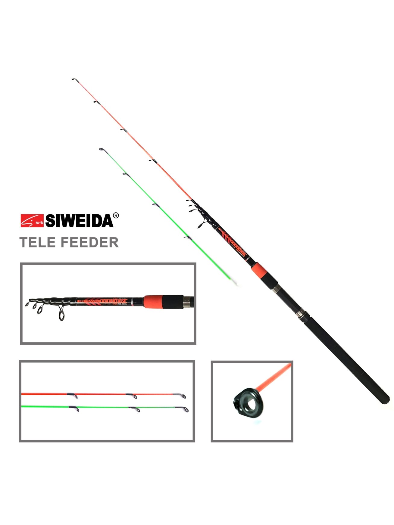 Siweida TRAVEL FEEDER /3,0m; 3,30m; 3,60m/ iki 100 g Siweida TRAVEL FEEDER /3,0m; 3,30m; 3,60m/ iki 100 g
