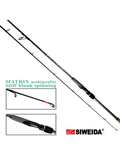 Siweida "MATRIX" spiningas multigrafite /2,10m; 2,28m; 2,40m/ 40-80g