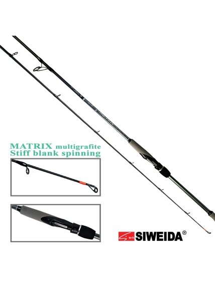 Siweida MATRIX multigrafite spiningas /2,10m; 2,28m; 2,40m; 2,65m/ 5-25g Siweida MATRIX multigrafite spiningas /2,10m; 2,28m; 2,40m; 2,65m/ 5-25g