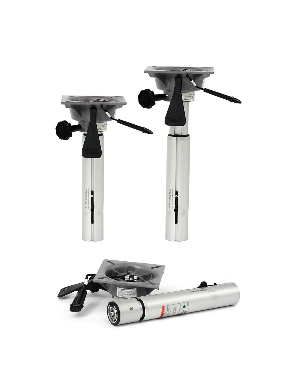 Springfield Plug-In™ dujinio-teleskopinio pjedestalo Power-Rise Air-Ride 2 dalių komplektas 318-413mm