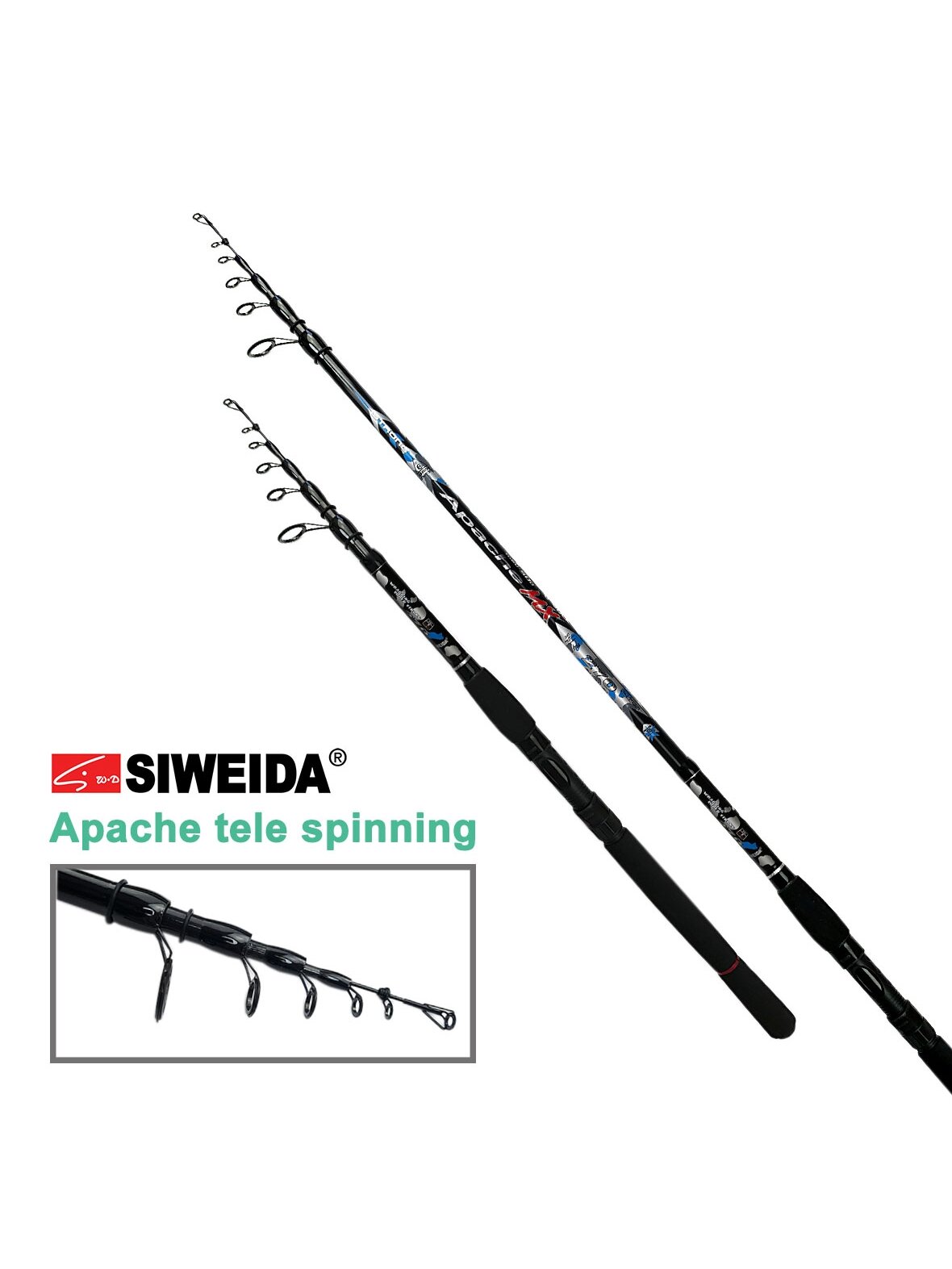 Spiningas Siweida APACHE MX TELE SPIN /2,40m; 2,70m/ 20-60g.