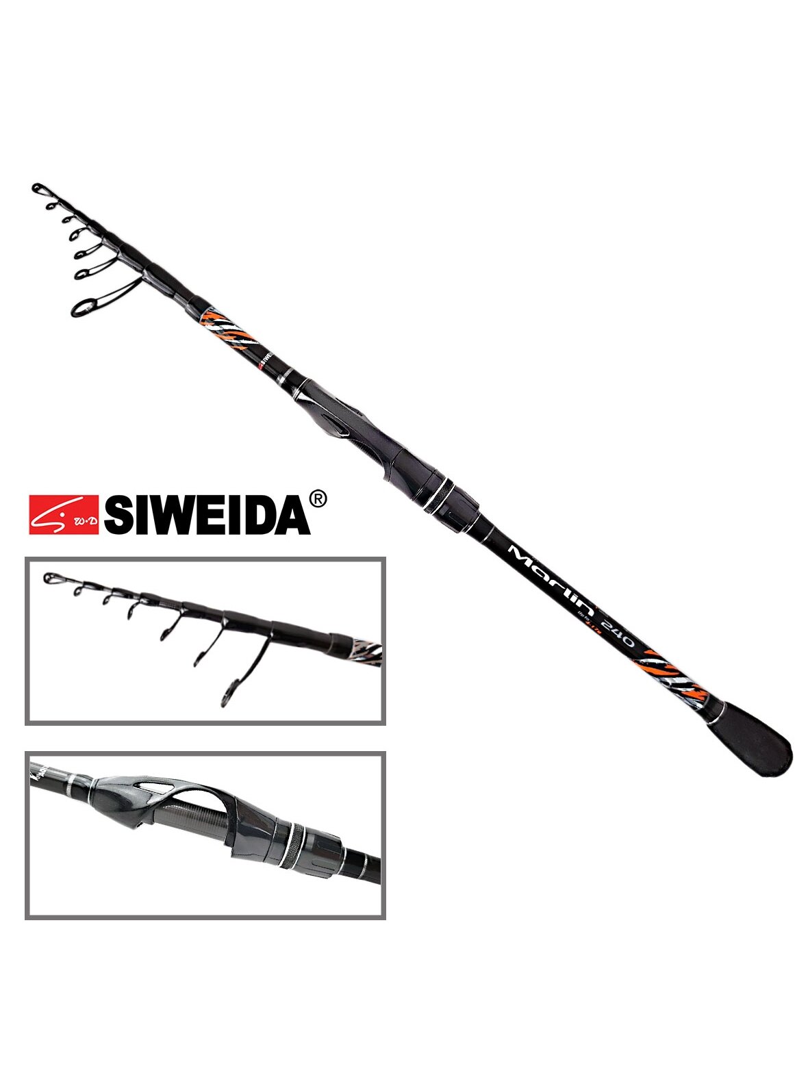 Spiningas SIWEIDA-MARLIN tele travel /2,05m; 2,40m/ 5-20gr. Spiningas SIWEIDA-MARLIN tele travel /2,05m; 2,40m/ 5-20gr.