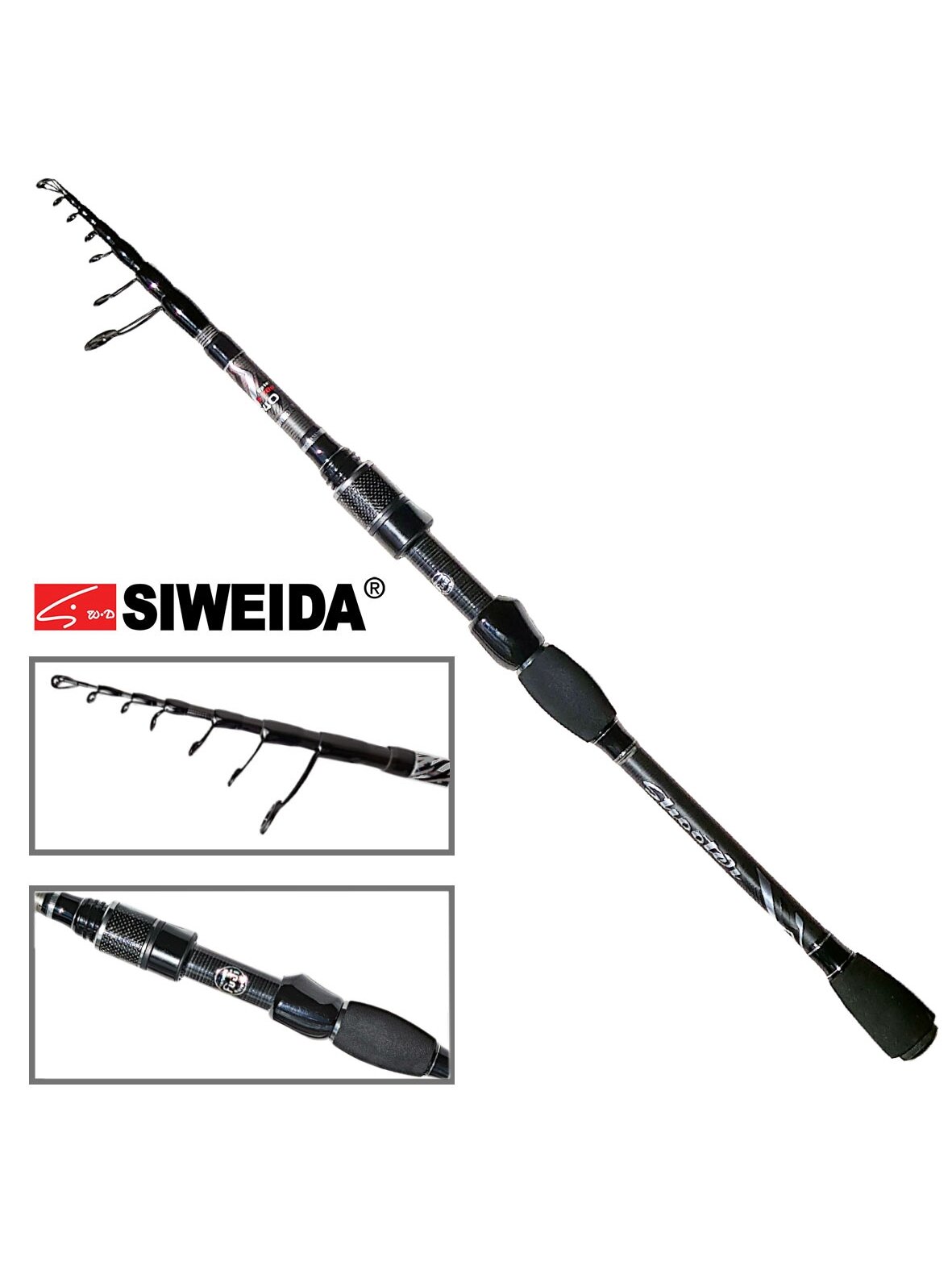 Spiningas SIWEIDA SHOOTER tele travel /2,40m; 2,75m/ 5-20g Spiningas SIWEIDA SHOOTER tele travel /2,40m; 2,75m/ 5-20g