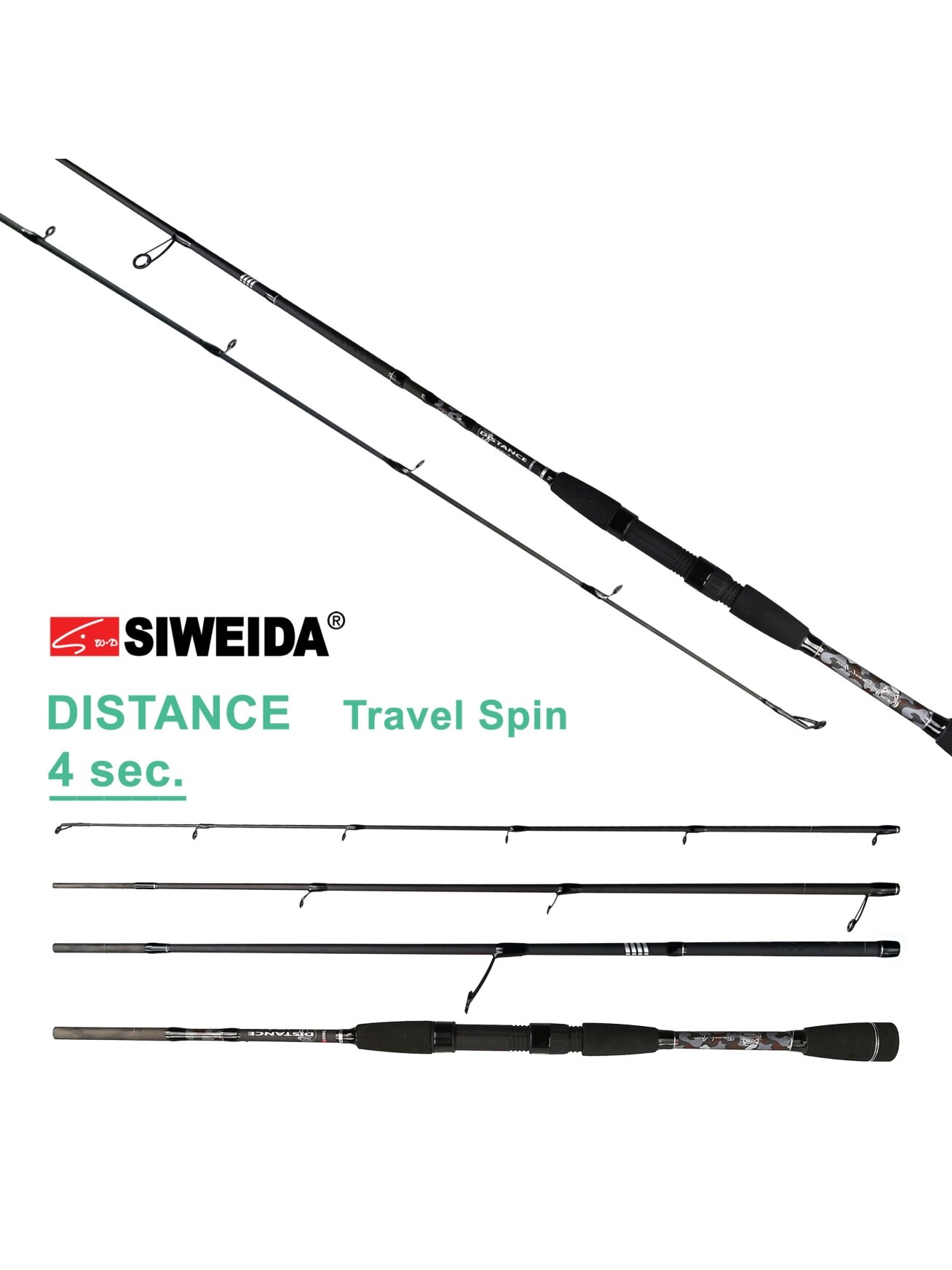 Spiningas Siweida DISTANCE Travel spin /2,40m; 2,65m/ 20-50g Spiningas Siweida DISTANCE Travel spin /2,40m; 2,65m/ 20-50g